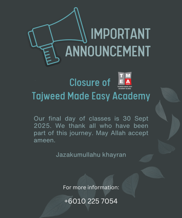 Closing Announcement